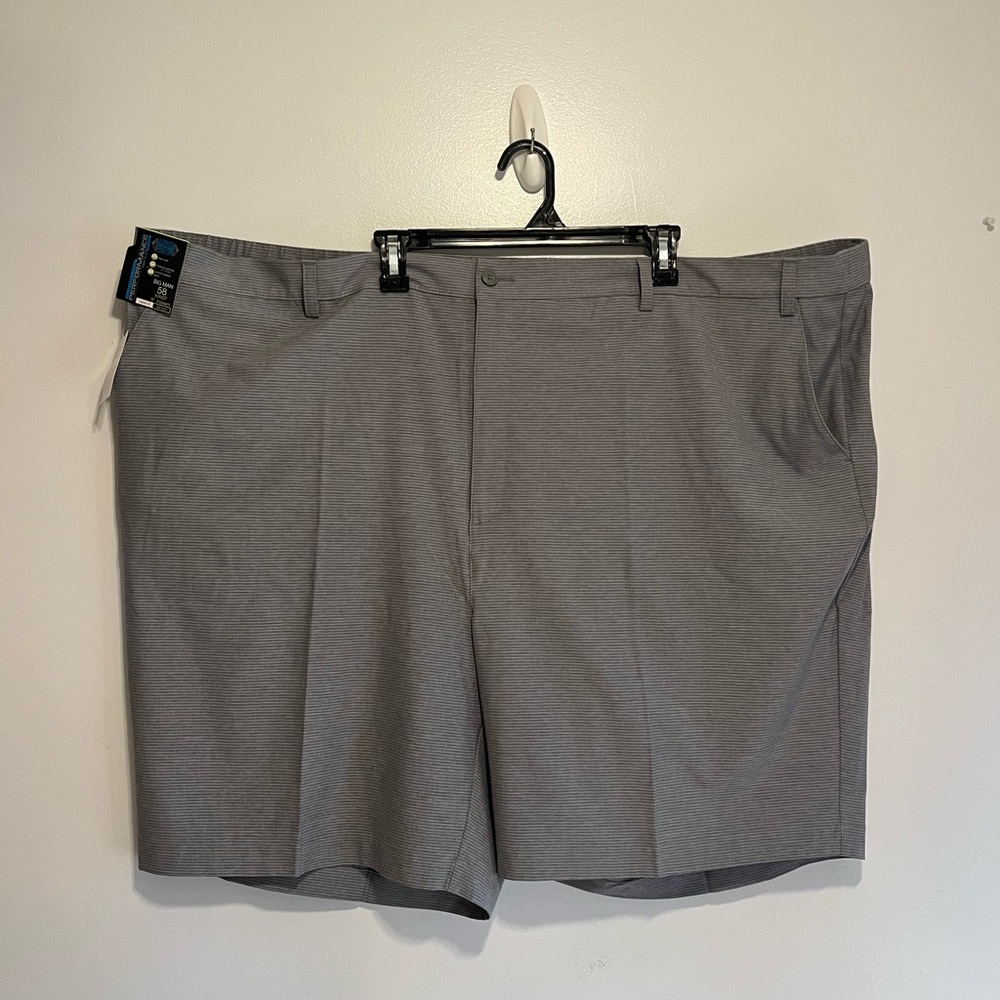 NWT Big & Tall Performance Stretch Fabric Classic Fit Flat Front 9” sz 58